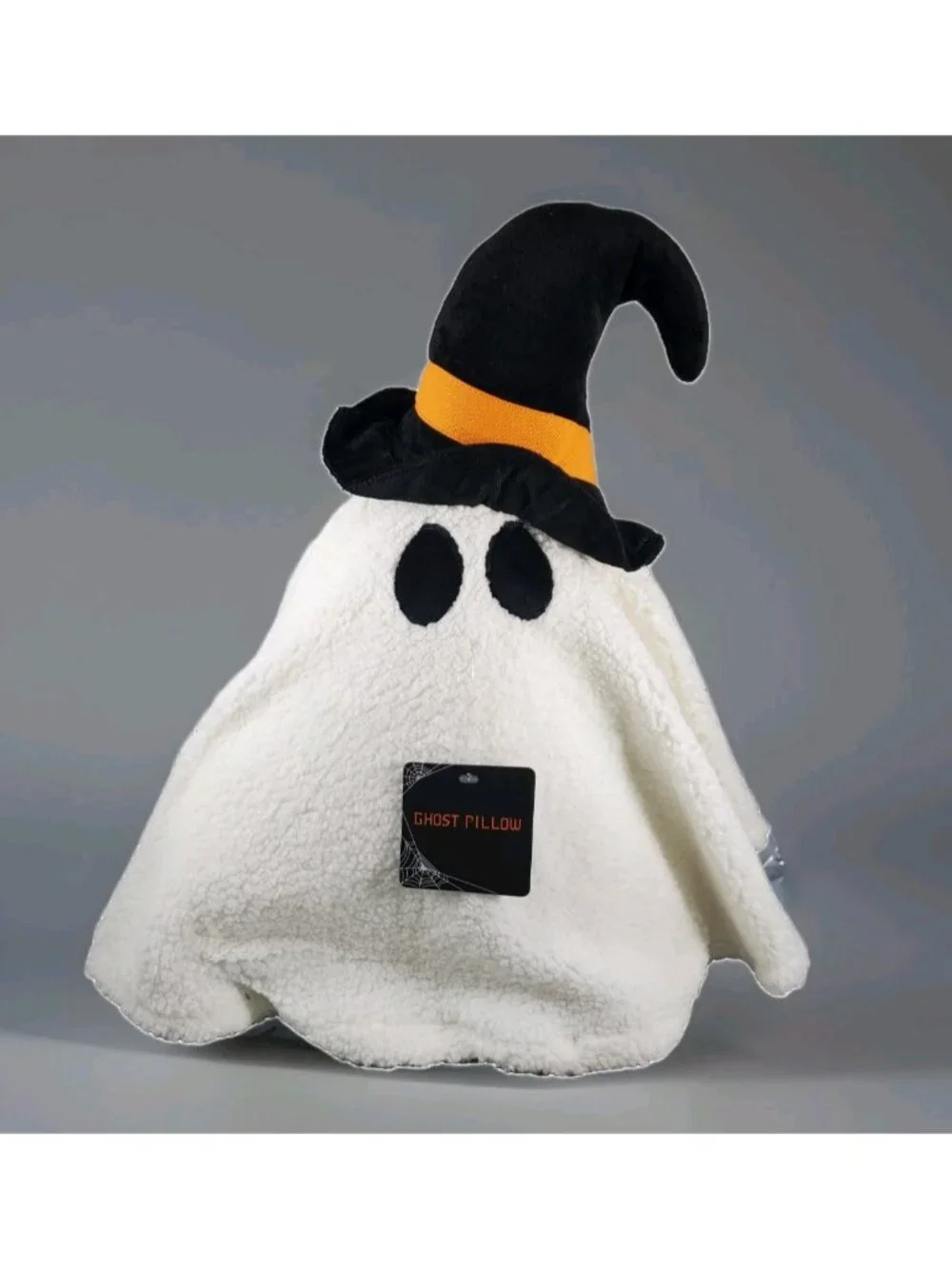 Ghost Pillow w/ Witches Hat & Sherpa Tunic Halloween Decoration New with Tag 16